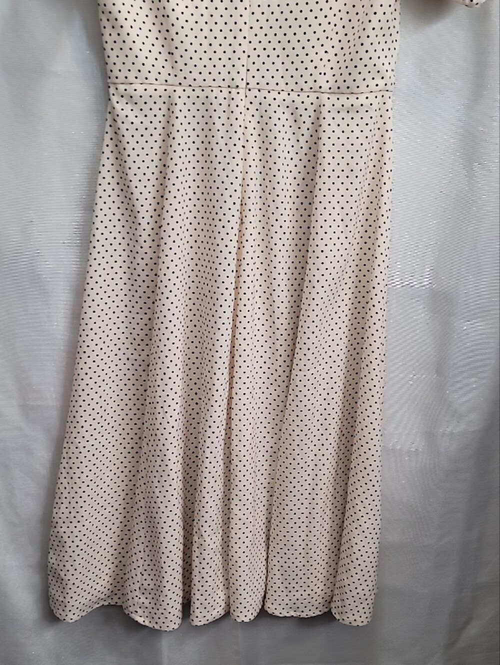 House Of CB Nwt Ellery Polka Dot Puff Sleeve Midi Dress Size Large - Picture 13 of 16